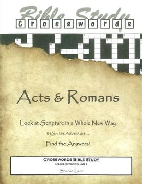 portada Crosswords Bible Study: Acts and Romans Leader Book (en Inglés)