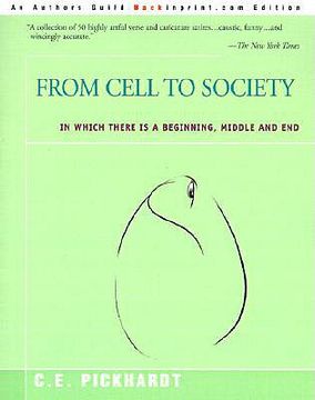 portada from cell to society: in which there is a beginning, middle and end (in English)