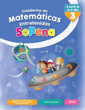 portada Cuaderno de Matemáticas Entretenidas Sopena 3