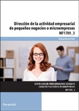 portada MF1789_3: Dirección De La Actividad Empresarial De Pequeños Negocios O Microempresas (Cp - Certificado Profesionalidad)