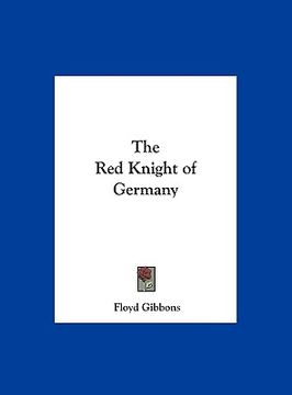 portada the red knight of germany (en Inglés)