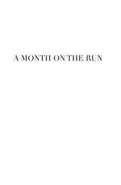 portada A Month on the Run (en Inglés)