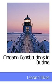 portada modern constitutions in outline