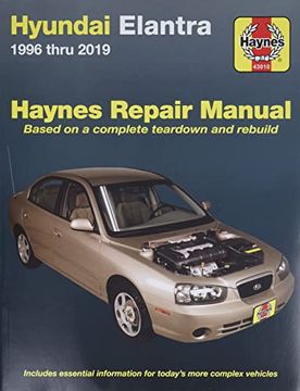 portada Hyundai Elantra 1996 Thru 2019 Haynes Repair Manual: Based on a Complete Teardown and Rebuild - Includes Essential Information for Today'S More Complex Vehicles (en Inglés)