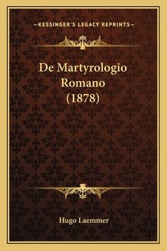 portada De Martyrologio Romano (1878) (en Latin)