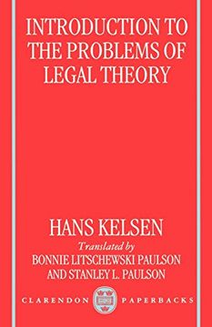 portada Introduction to the Problems of Legal Theory: A Translation of the First Edition of the Reine Rechtslehre or Pure Theory of law 