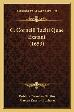 portada C. Cornelii Taciti Quae Exstant (1653) (en Latin)