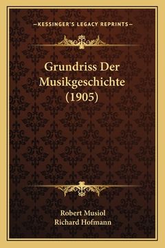 portada Grundriss Der Musikgeschichte (1905) (en Alemán)