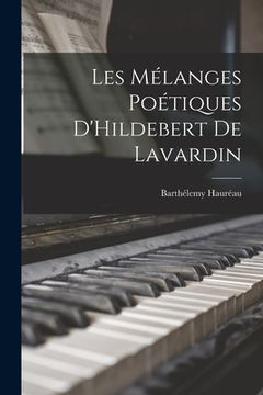 portada Les Mélanges Poétiques D'Hildebert de Lavardin