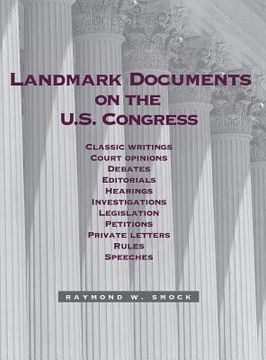 portada landmark documents on the us congress (en Inglés)