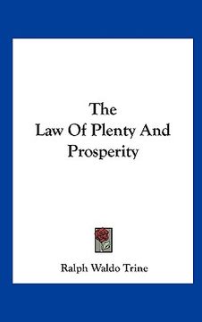portada the law of plenty and prosperity (en Inglés)