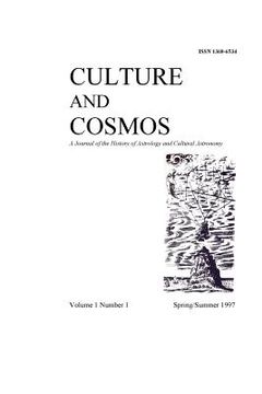portada Culture and Cosmos Vol 1 Number 1 (en Inglés)