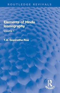 portada Elements of Hindu Iconography: Volume 1 (en Inglés)