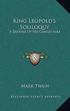 portada king leopold's soliloquy: a defense of his congo rule