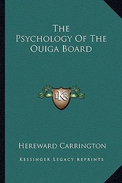 portada the psychology of the ouiga board (en Inglés)