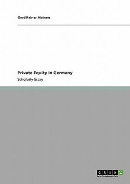 portada private equity in germany (en Inglés)