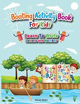 portada Boating Activity Book for Kids-Learn to Write Letters and Number (in English)