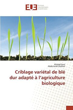 portada Criblage variétal de blé dur adapté à l'agriculture biologique