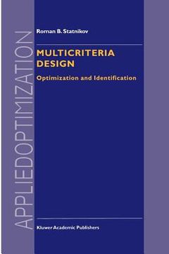 portada multicriteria design: optimization and identification (en Inglés)