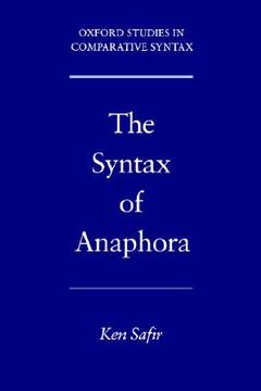 portada the syntax of anaphora (in English)