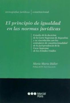portada El principio de igualdad en las normas jurídicas (in Spanish)