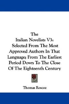 portada the italian novelists v3: selected from