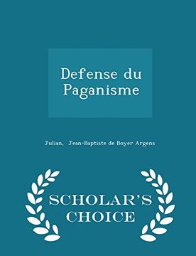 portada Defense du Paganisme - Scholar's Choice Edition