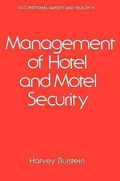 portada management of hotel and motel security (en Inglés)