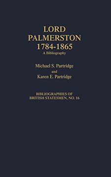 portada Lord Palmerston, 1784-1865: A Bibliography 