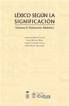 portada léxico según la significación. volumen ii. ordenación alfabética (in Spanish)