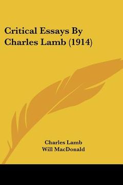 portada critical essays by charles lamb (1914) (en Inglés)