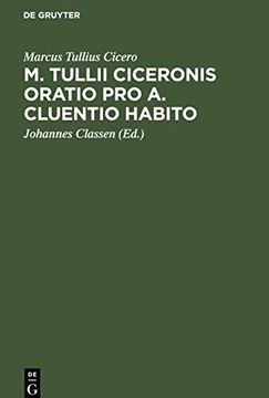 portada M. Tullii Ciceronis Oratio pro a. Cluentio Habito (in Latin)