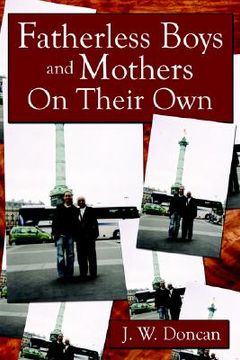 portada fatherless boys and mothers on their own (en Inglés)