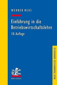 portada Einfuhrung in Die Betriebswirtschaftslehre Aus Institutionenokonomischer Sicht (en Alemán)