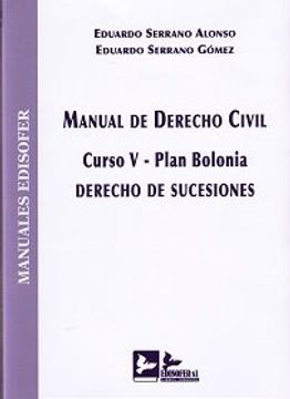 portada Manual de derecho civil. Curso V. Plan Bolonia. Derecho de Sucesiones