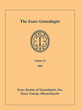 portada the essex genealogist, volume 22, 2002 (en Inglés)