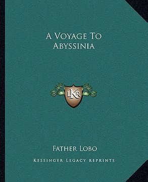 portada a voyage to abyssinia (in English)