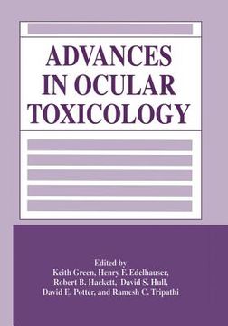 portada Advances in Ocular Toxicology (in English)