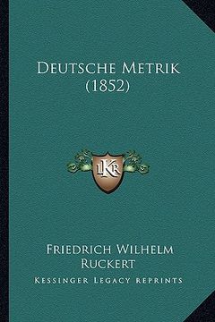 portada Deutsche Metrik (1852) (en Alemán)