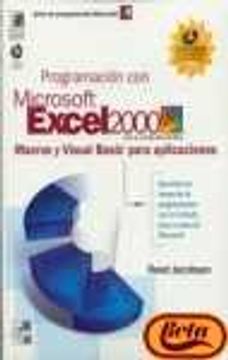 portada Programacion Con Microsoft Excel 2000 Macros Y Visual B