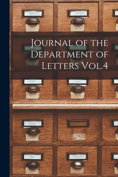 portada Journal of the Department of Letters Vol.4 (en Inglés)