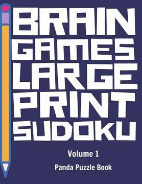 portada Brain Games Large Print Sudoku: Sudoku Books For Adults Hard (en Inglés)