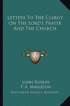 portada letters to the clergy on the lord's prayer and the church (in English)