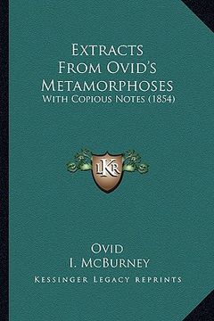 portada extracts from ovid's metamorphoses: with copious notes (1854)