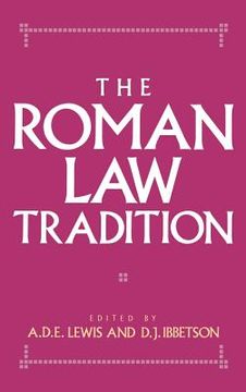 portada The Roman law Tradition (in English)