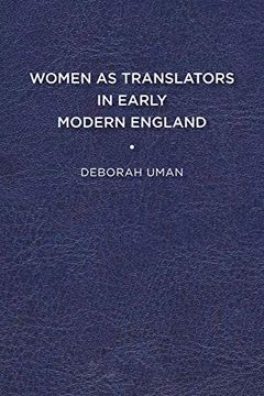 portada Women as Translators in Early Modern England (en Inglés)