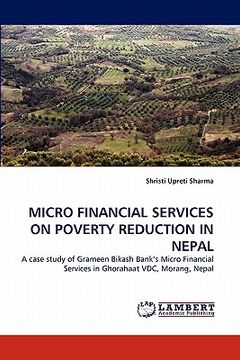 portada micro financial services on poverty reduction in nepal (en Inglés)