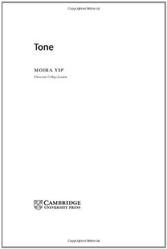 portada Tone Hardback (Cambridge Textbooks in Linguistics) (en Inglés)