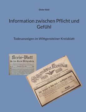 portada Information zwischen Pflicht und Gefühl: Todesanzeigen im Wittgensteiner Kreisblatt (en Alemán)