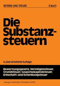 portada Die Substanzsteuern (in German)